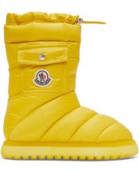 Moncler - Yellow Gaia Pocket Down Boots - Lyst