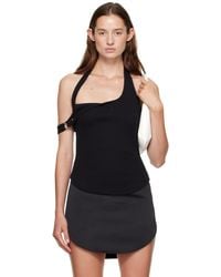 Courreges - Asymmetric Buckle Tank Top - Lyst