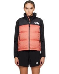 The North Face - Pink & Black 1996 Retro Nuptse Down Vest - Lyst