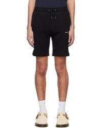 Fred Perry - Black Embroidered Shorts - Lyst
