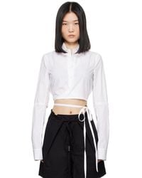 Ann Demeulemeester - Dea Cropped Shirt - Lyst