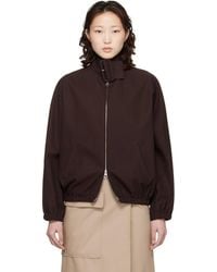 Courreges - Buckle Zipped Bomber Jacket - Lyst