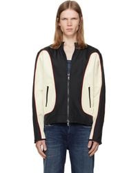 DIESEL - Off- Nylon Color Block & Piping Details Jacket - Lyst