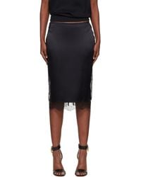 Tom Ford - Knee-Length Lace Inserts Midi Skirt - Lyst
