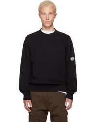 C.P. Company - Diagonal Raised Fleece Crewneck Lens Sweatshirt - Lyst