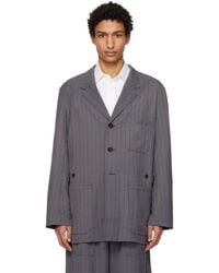 Y-3 - Pinstripe Refined Wool Chore Blazer - Lyst