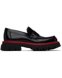 Ferragamo - Contrasting-sole Leather Loafers - Lyst