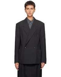 Lemaire - Gray Soft Tailored Blazer - Lyst