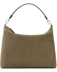 TOTEME - Taupe Medium Bevel Cord-Suede Bag - Lyst