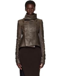 Rick Owens - Tower Buttoned Naska Leather Jacket - Lyst