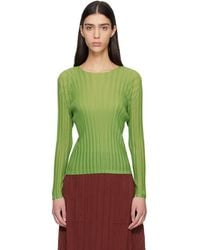 Pleats Please Issey Miyake - Rib Pleats November Top - Lyst