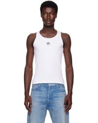 Marine Serre - Organic Cotton Rib Tank Top - Lyst