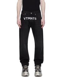VTMNTS - ロゴ刺繍 ジーンズ - Lyst