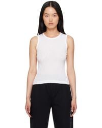 Helmut Lang - White Twisted Tank Top - Lyst