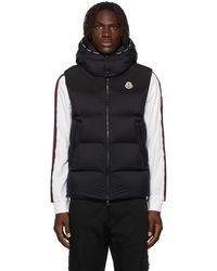 Moncler Synthetic Down Montreuil Vest in Black for Men | Lyst