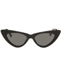 The Attico - Black Linda Farrow Edition Dora Sunglasses - Lyst
