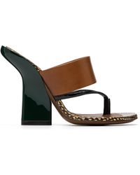 Dries Van Noten - Leather Heeled Sandals - Lyst