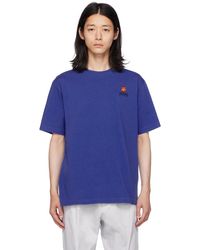 KENZO - ブルー Paris Boke Flower Tシャツ - Lyst