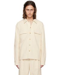 LE17SEPTEMBRE - Chemise blanc cassé à emmanchures basses - Lyst