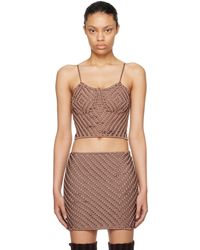 Isa Boulder - Ssense Exclusive Taupe Owl Camisole - Lyst