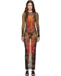 Jean Paul Gaultier - Khaki & 'The Long Médaillon' Maxi Dress - Lyst
