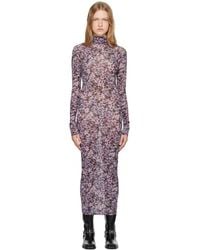 Isabel Marant - Semi-Sheer Printed Midi Dress - Lyst