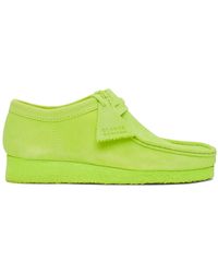Clarks Mocassins en suede verts Wallabee