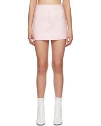 Courreges - Pink Zip-fly Miniskirt - Lyst