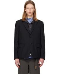 Sacai - Suiting & Denim Blazer - Lyst