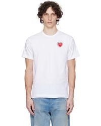 COMME DES GARÇONS PLAY - Metalstone Heart T-Shirt - Lyst