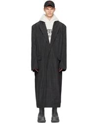 Balenciaga Fluid Coat in Gray for Men | Lyst