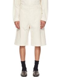 Fear Of God - Off- Garment Dyed Cotton Casual Shorts - Lyst