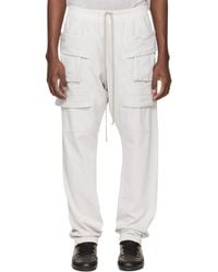 Rick Owens - Off- Temple Creatch Drawstring Cargo Pants - Lyst