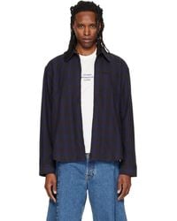 Vetements - Zip Up Flannel Shirt - Lyst