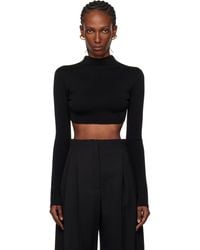 Mugler - Short Knit Top - Lyst