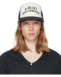 Amiri - Casquette De Camionneur Noir Et Blanc À Logo - Lyst