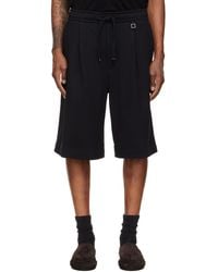 WOOYOUNGMI - Single-Pleat Cotton Shorts - Lyst