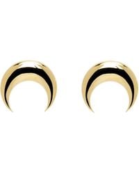 Marine Serre - Gold Moon Earrings - Lyst