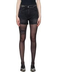 Givenchy - Curb Chain Denim Shorts - Lyst