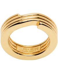 Bottega Veneta - Gold Key Chain Ring - Lyst
