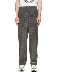 Valentino Pantalon de pyjama à motif graphique - Noir