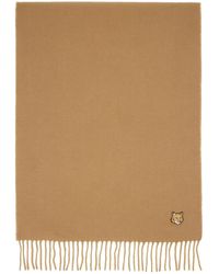 Maison Kitsuné - Bold Fox Head Double-Face Scarf - Lyst