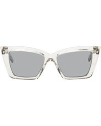 Saint Laurent - Off-white Sl 665 Sunglasses - Lyst