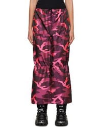 Anna Sui - Camouflage Maxi Skirt - Lyst