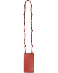 Jil Sander - Red Tangle Phone Pouch - Lyst