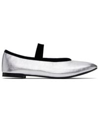 Repetto - Ballerines De Style Charles Ix Lilouh Argentées À Semelle En Caoutchouc - Lyst
