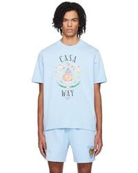 Casablancabrand - ブルー Casa Way Tシャツ - Lyst