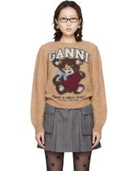 Ganni - Brushed Alpaca Sweater - Lyst