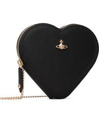Vivienne Westwood Ella Heart Crossbody Bag in Black | Lyst Australia