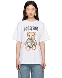 Moschino - White Archive Teddy Bear T-shirt - Lyst